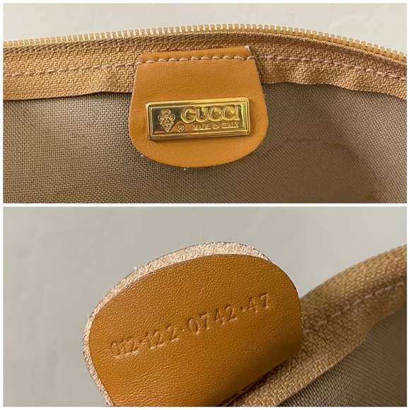 Gucci 70s Weekender Large Bag Micro Monogram Cream Tan - Picture 12 of 16